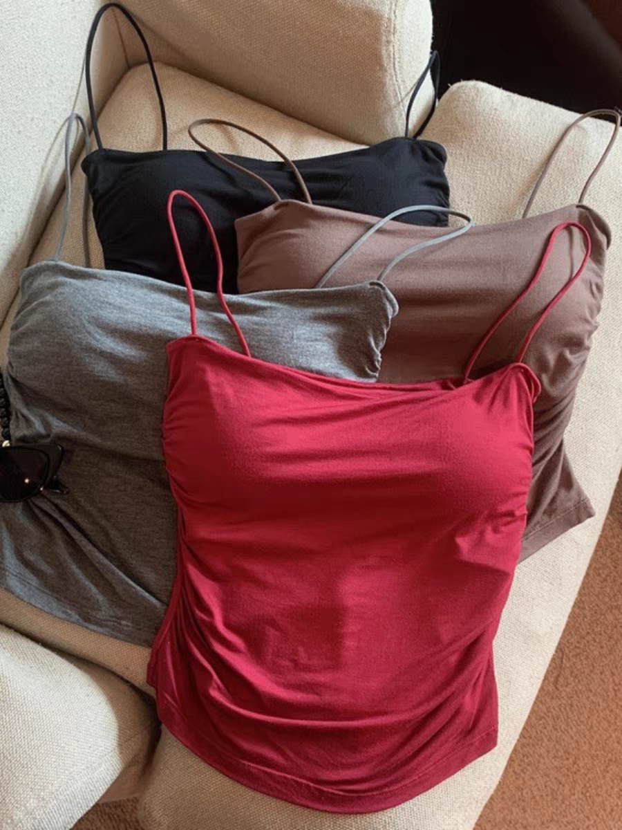 Taylor Summer Pleated Padded Top