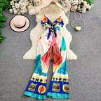 Jennifer Summer Printed Holiday Jumpsuit