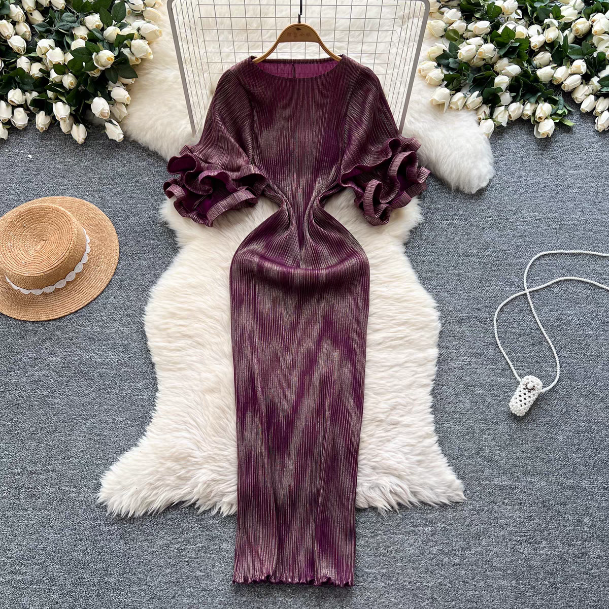 Gabrielle Summer Pleated Dress - 24th Spoke