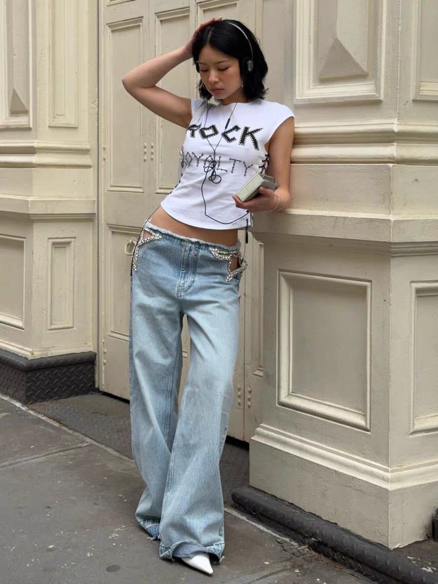 Tamannaah Studded Denim