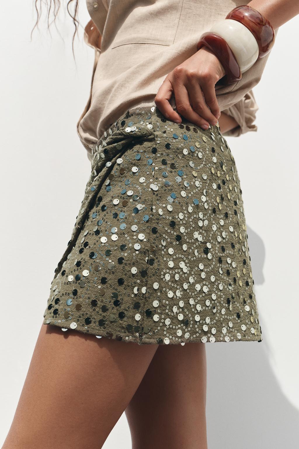 Jessica Zara Party Sequins Skirt