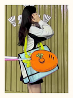 Sania Badminton Carrot Tote Bag