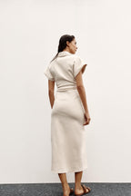 Natalie Summer Denim Midi Dress