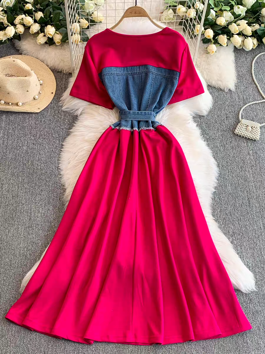 Diana Summer Denim Long Dress