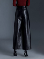 Sandra Winter Fleece Leather Pant