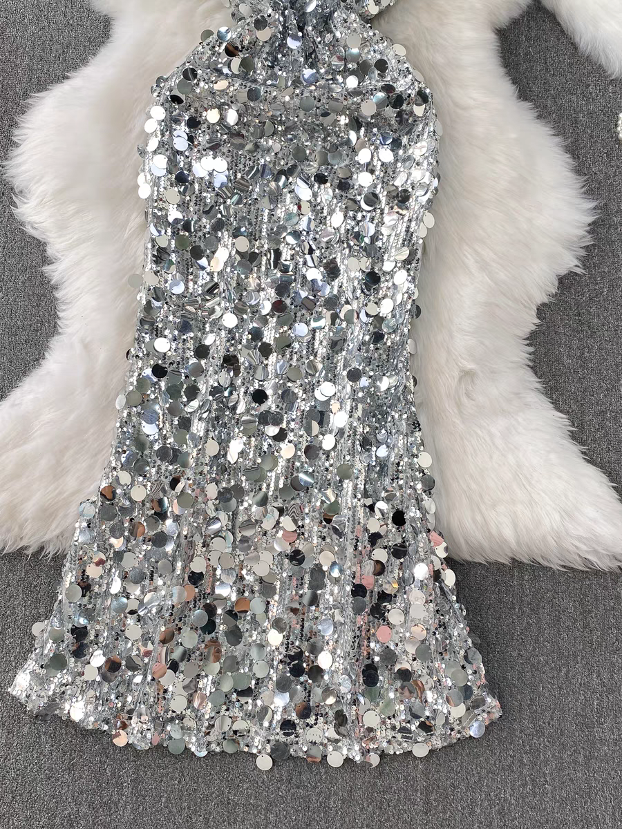 Jessica Summer Sequins Party Wear Dress