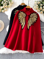 Jennifer Winter Shawl Cape Top - 24th Spoke