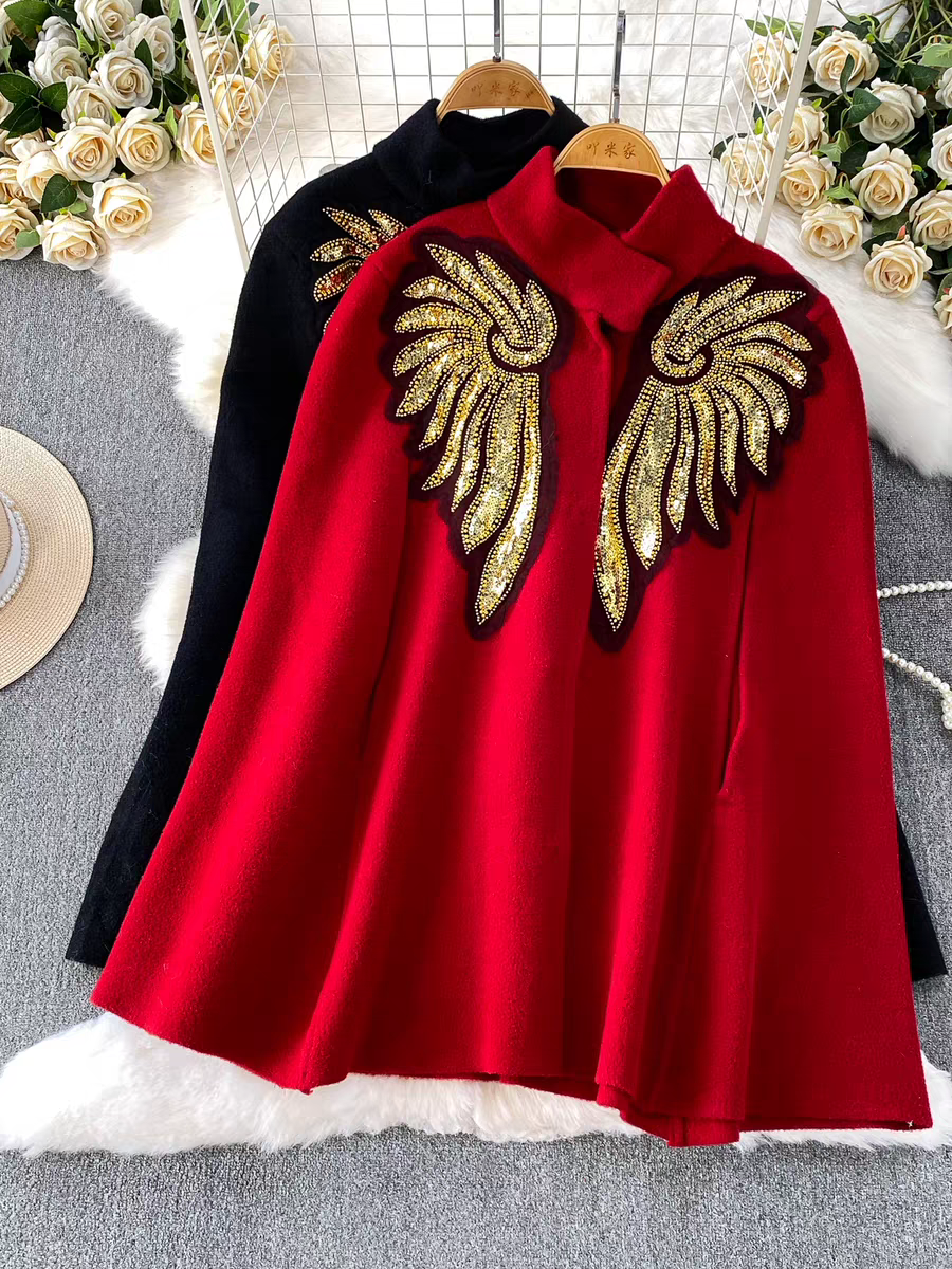 Jennifer Winter Shawl Cape Top