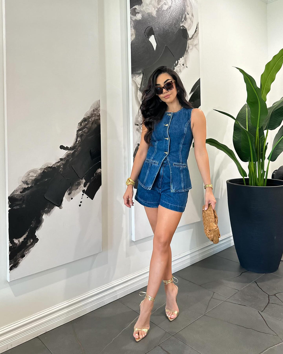 Ashley Summer Denim Set