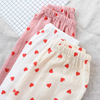 Summer Heart Pure Cotton Pajamas Set