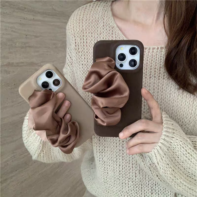 Luxury I Phone Cover With Velvet Handle