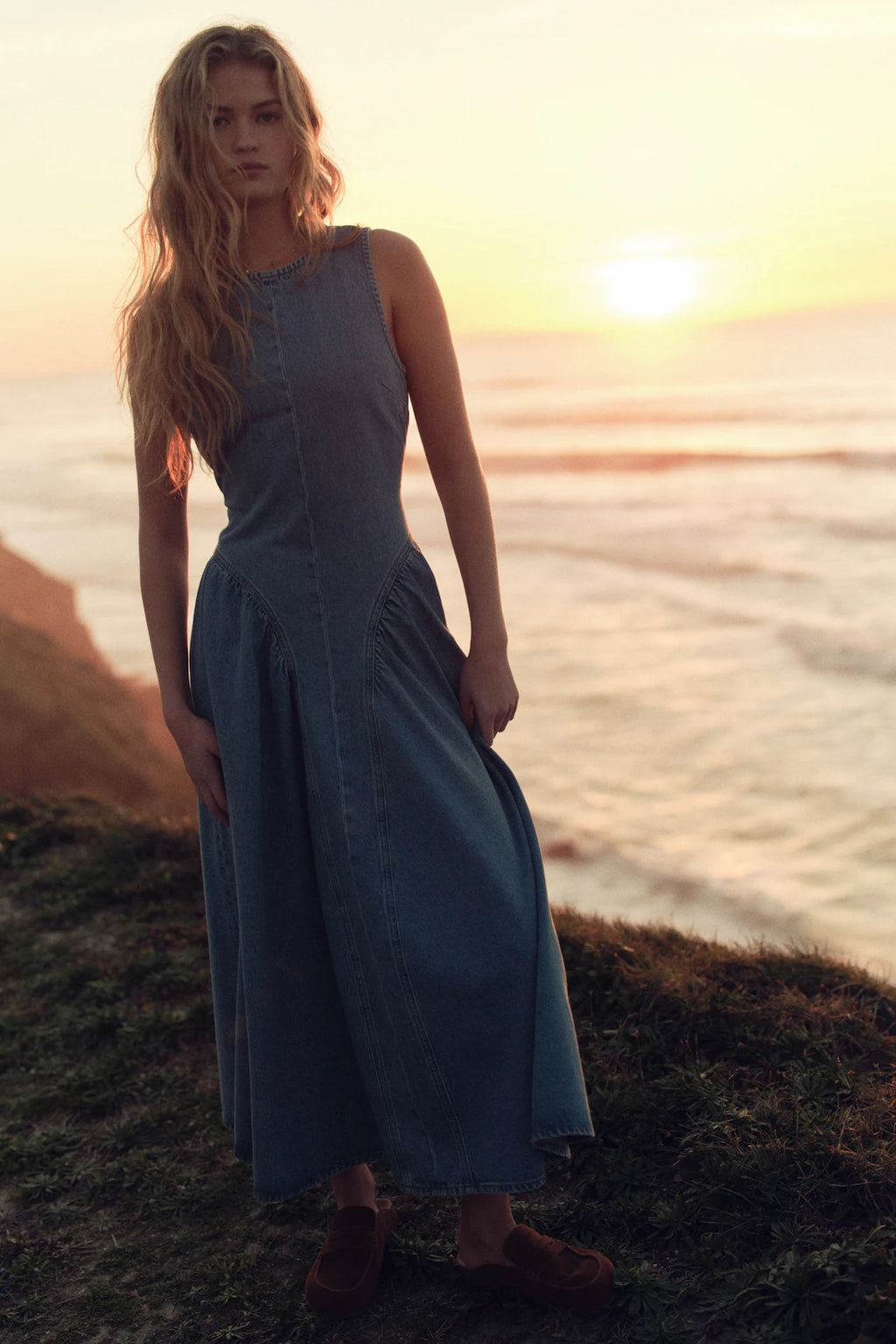 Sophia Summer Denim Dress