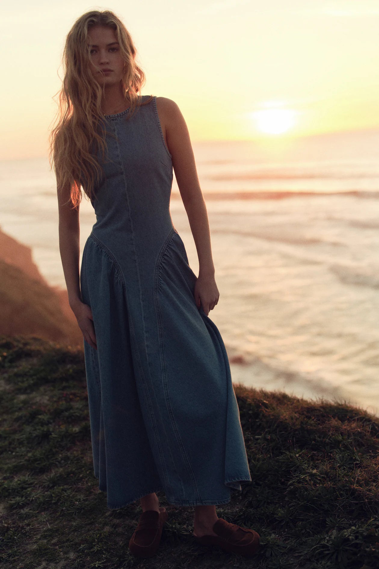 Sophia Summer Denim Dress