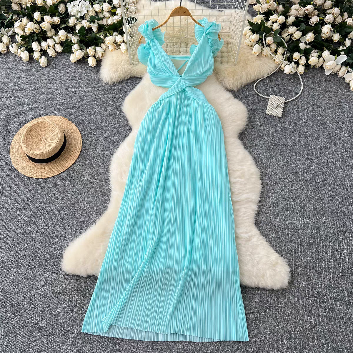 Kiara Summer French Holiday Vacation Dress