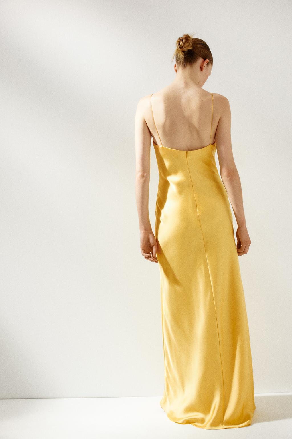 Claire Zara Satin Summer Long Dress