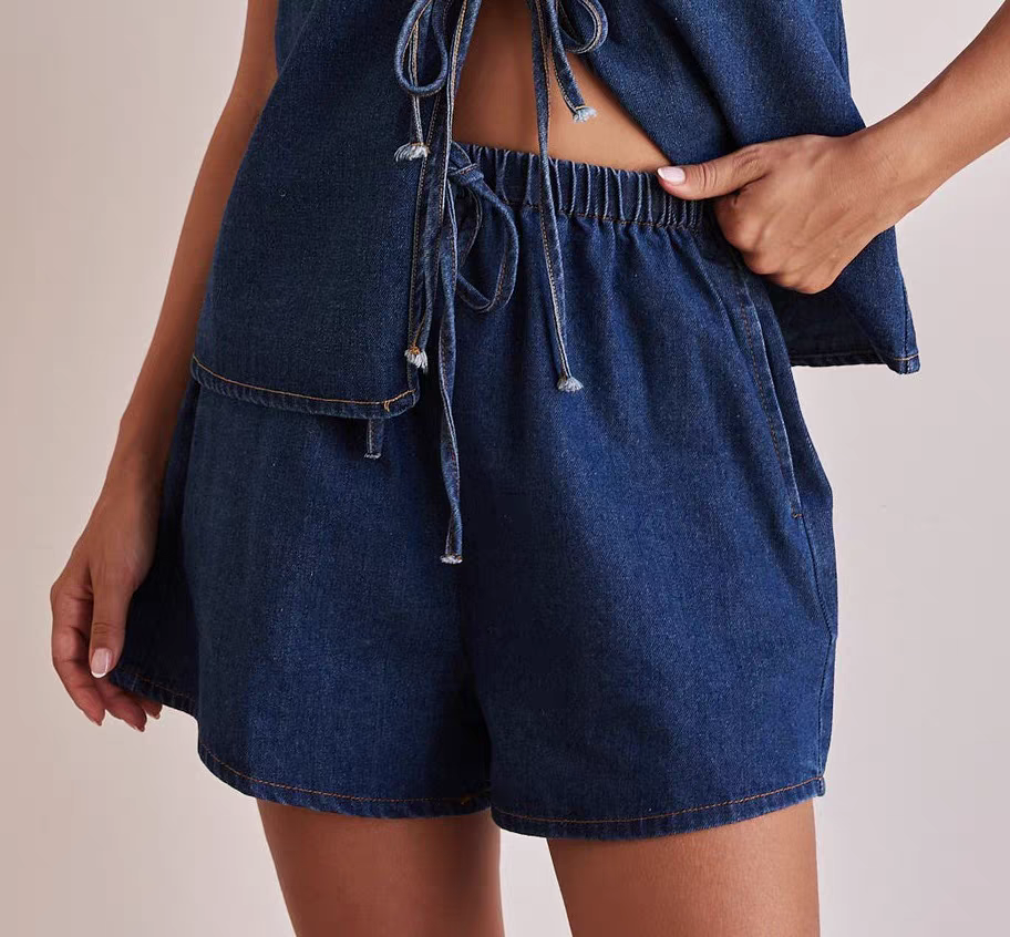 Marissa Summer Denim Two Piece Set