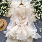 Alison Summer Ruffle Chiffon Dress - 24th Spoke