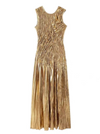 Michelle Summer Golden Party Dress - 24th Spoke