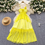 Ana Summer Luxury Mesh Long Dress