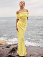 Kirsten Summer Beach Vacation Pleated Wrap Dress