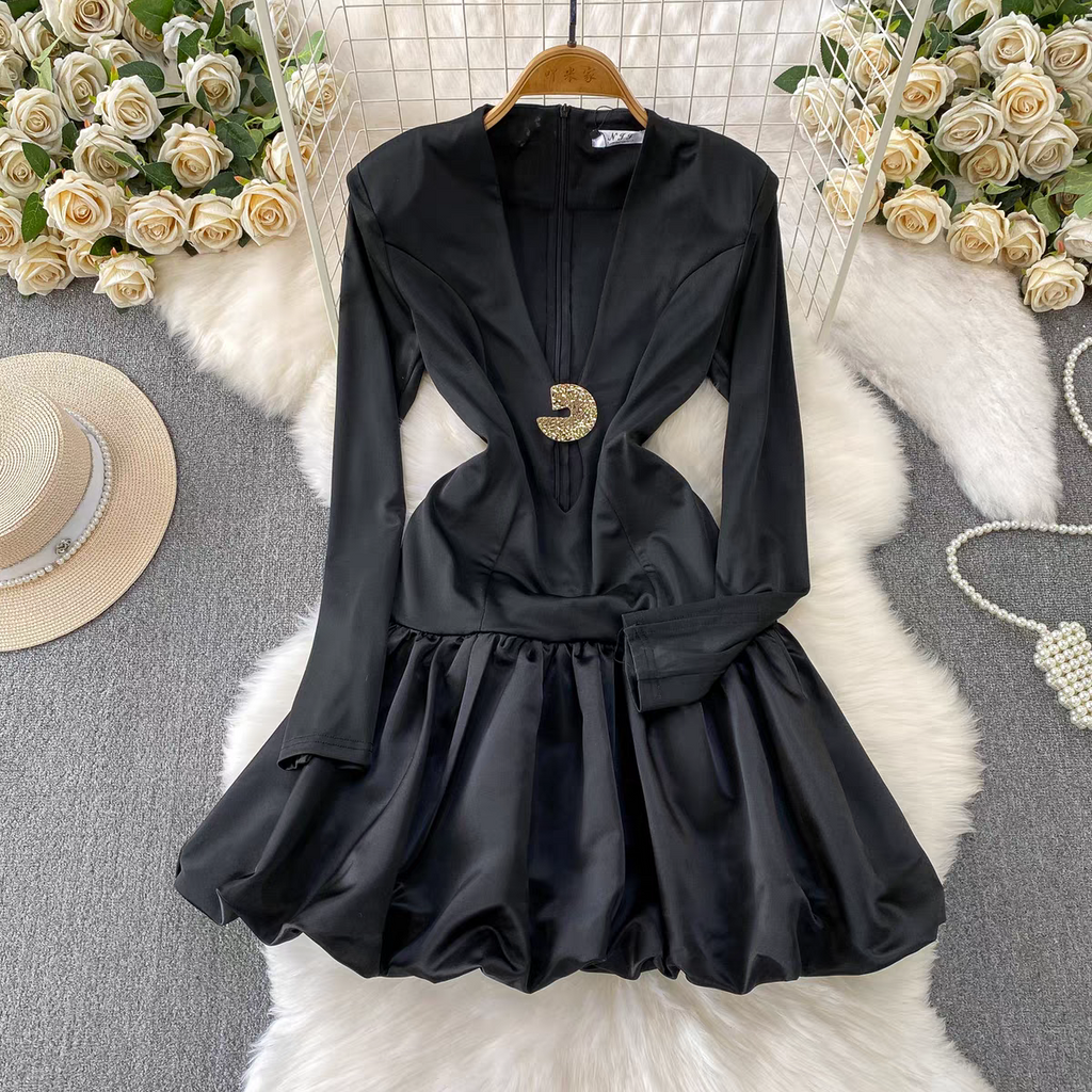 Natalia V Neck Party Dress