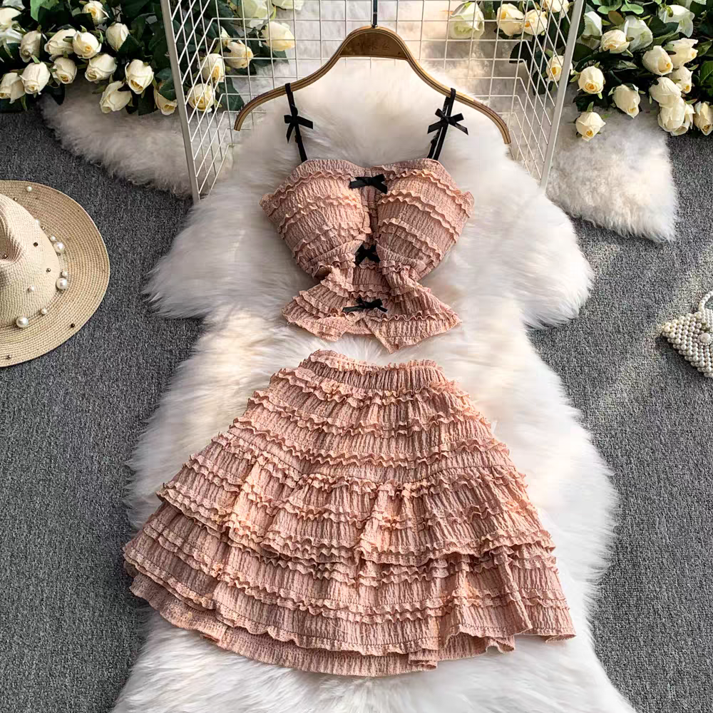 Kate Summer Two Piece Ruffle Dress - 24th Spoke