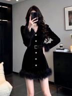 Scarlett Winter Velvet Dress