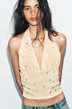 Rihanna Summer Halter Top