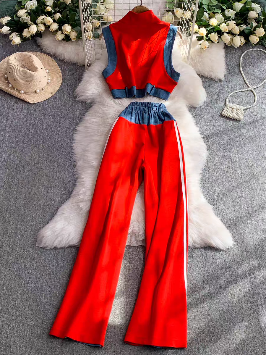 Milena Summer Two Piece Denim Set