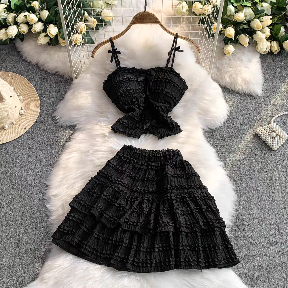 Kate Summer Two Piece Ruffle Dress - 24th Spoke