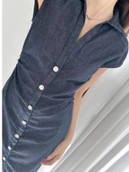 Jannat Summer Denim Slim Fit Dress