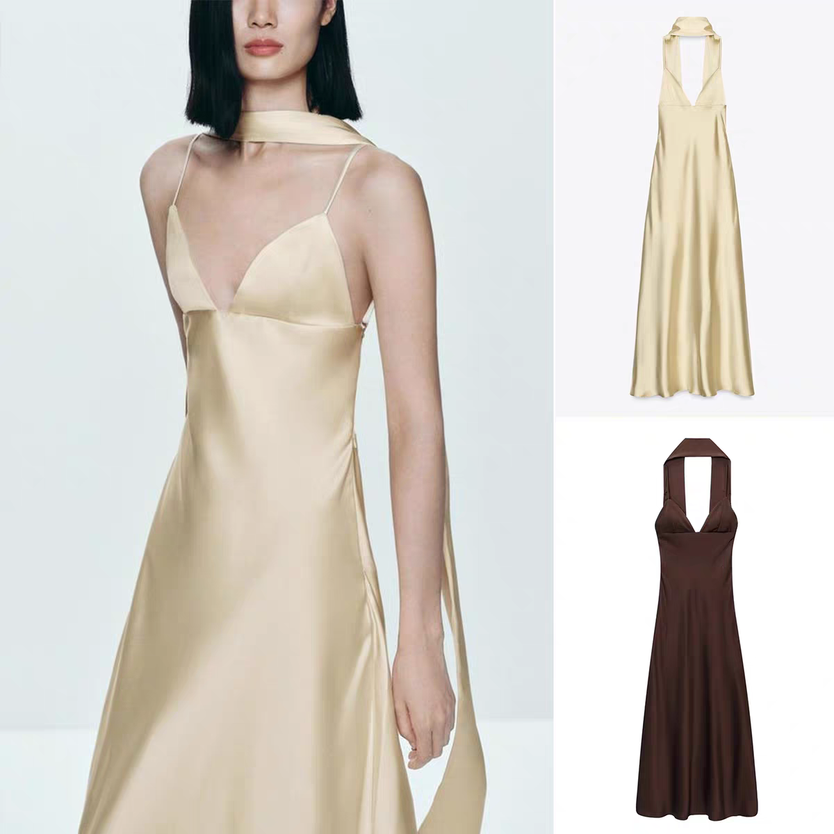 Natalia Summer Dress With Scarf