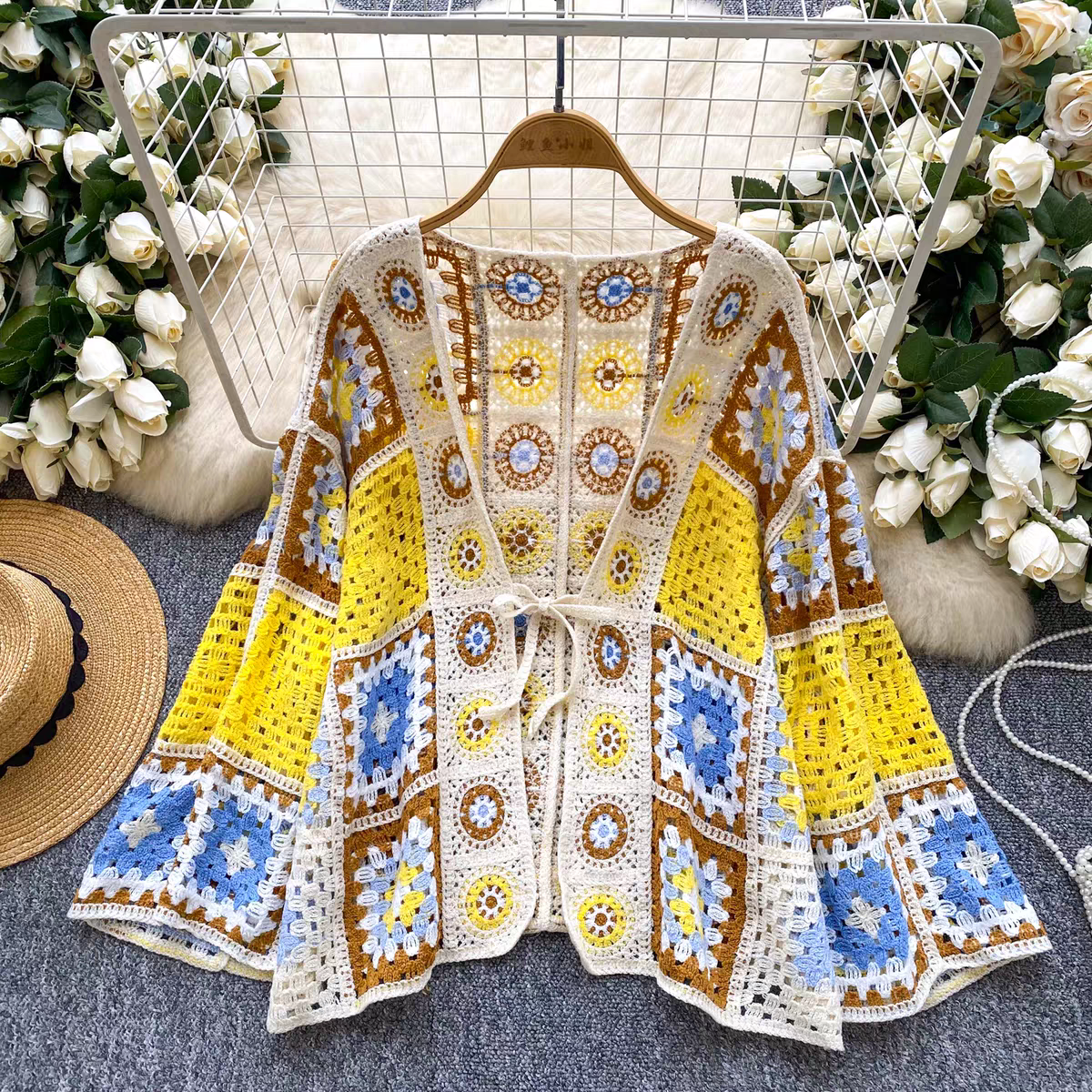 Brittany Summer Boho Vacation Cardigan