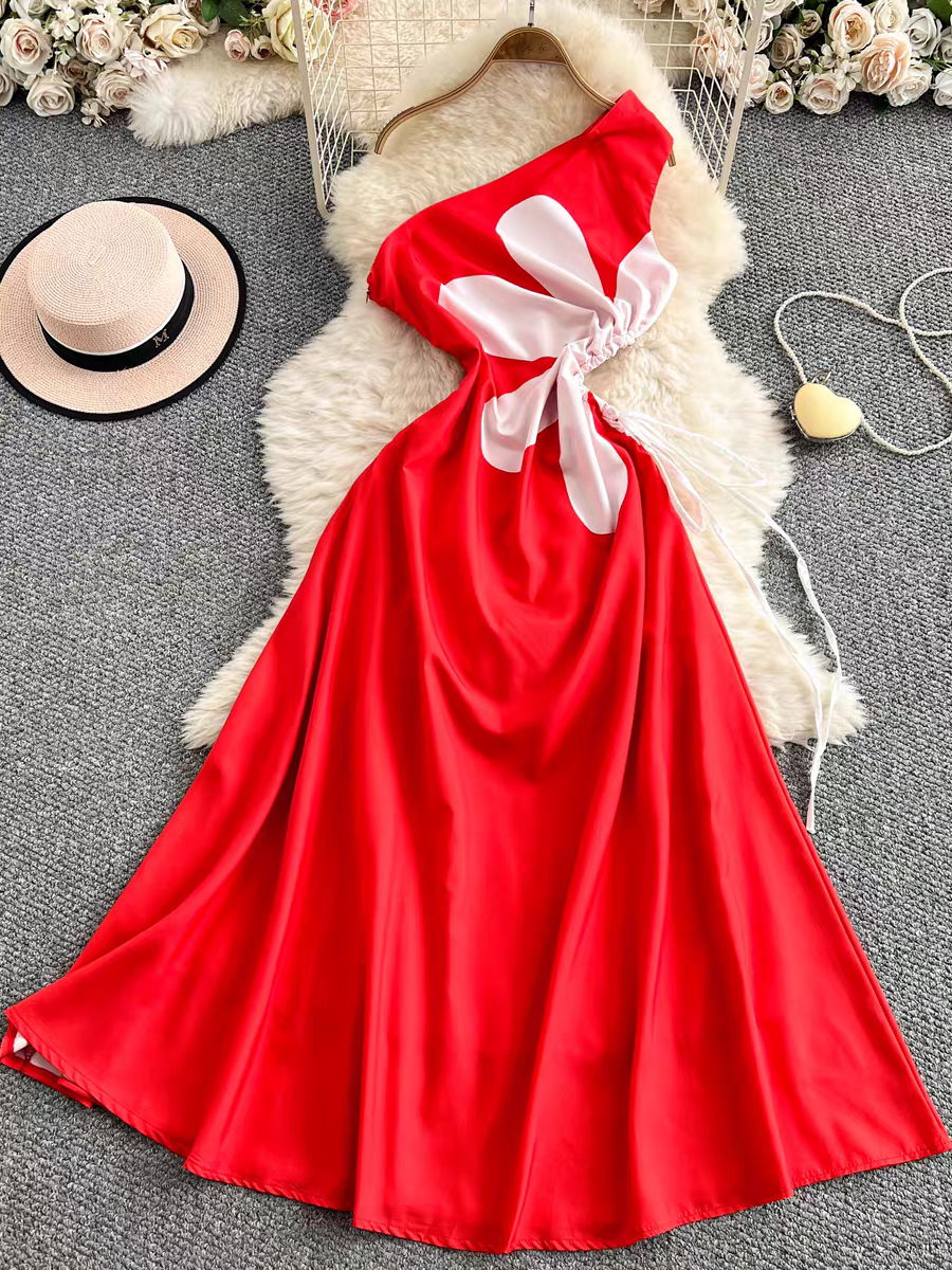 Katherine Summer Halter Neck Long Dress - 24th Spoke