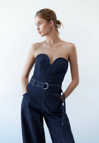 Eva Summer Denim Jumpsuit