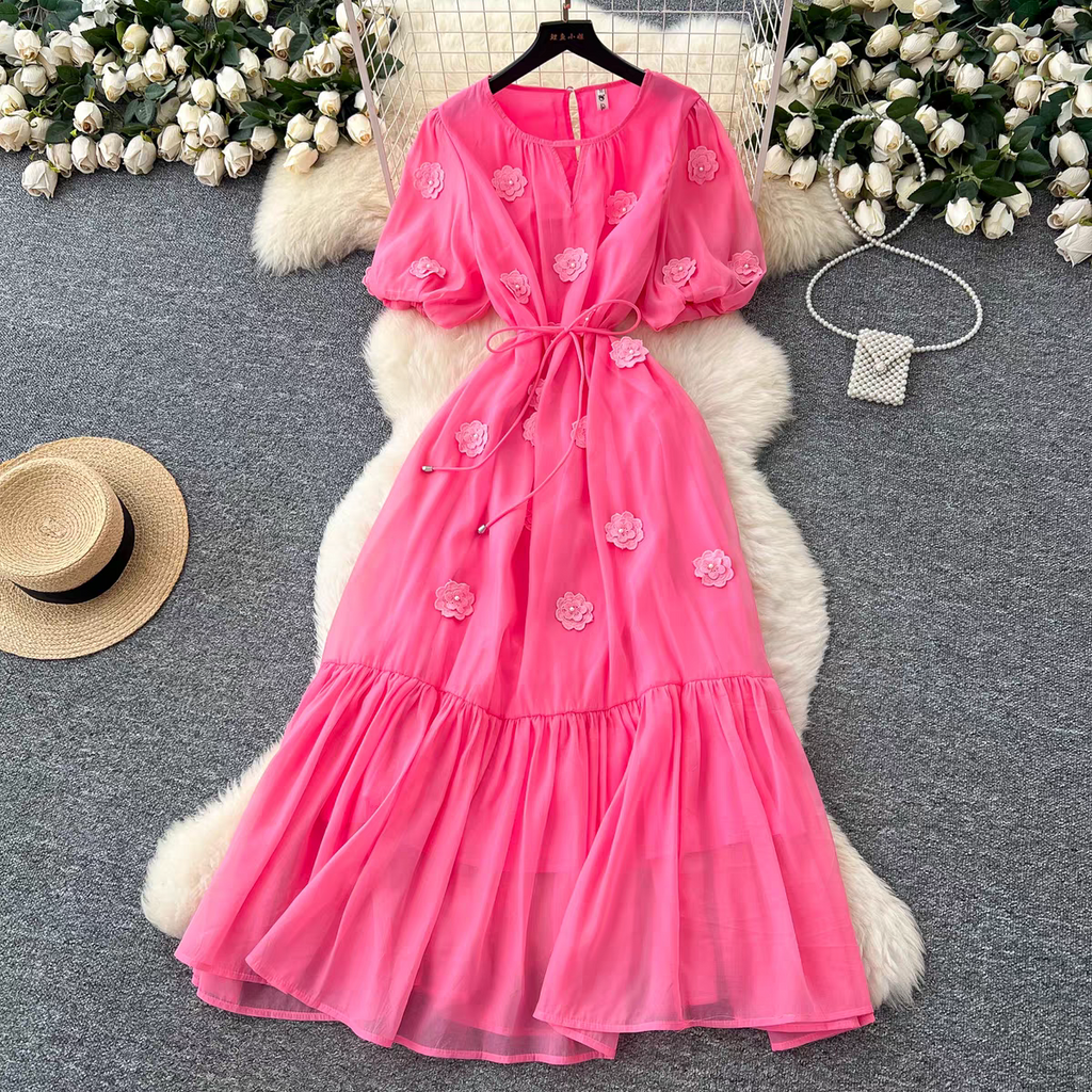 Marissa Summer Luxury Mesh Long Dress