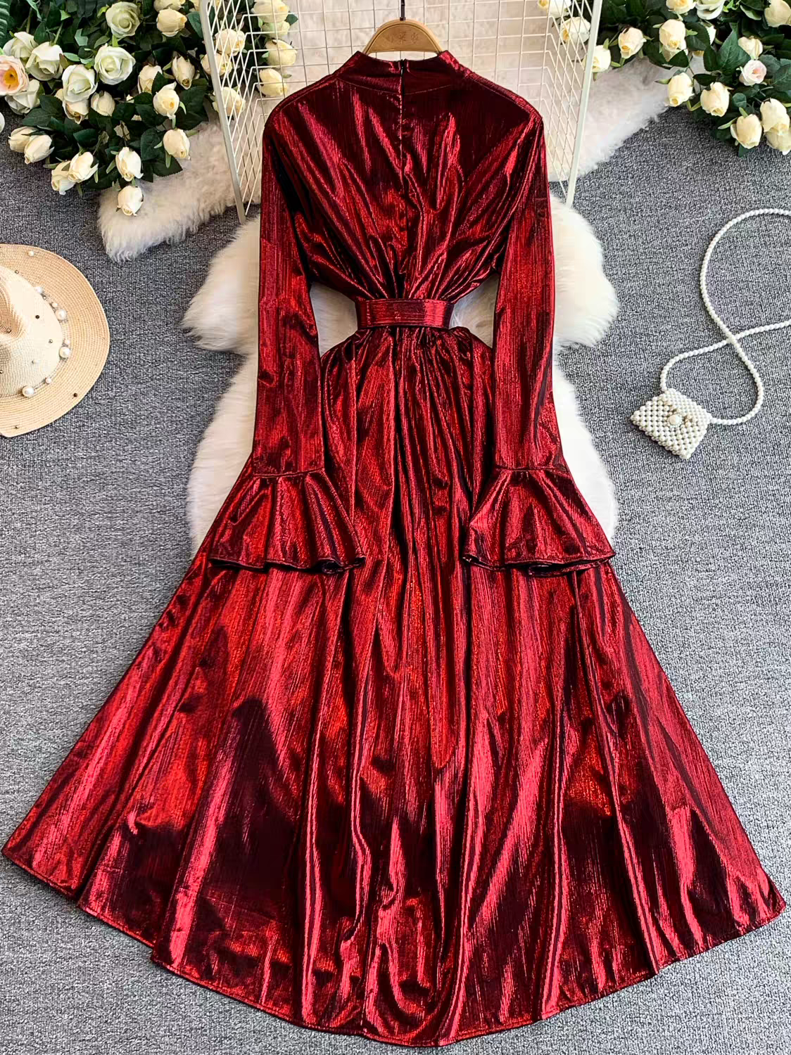 Alison Metallic Dress