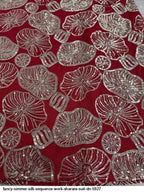 Beautiful Brick Red Rust Colour Readymade sharara set for Festive and Wedding