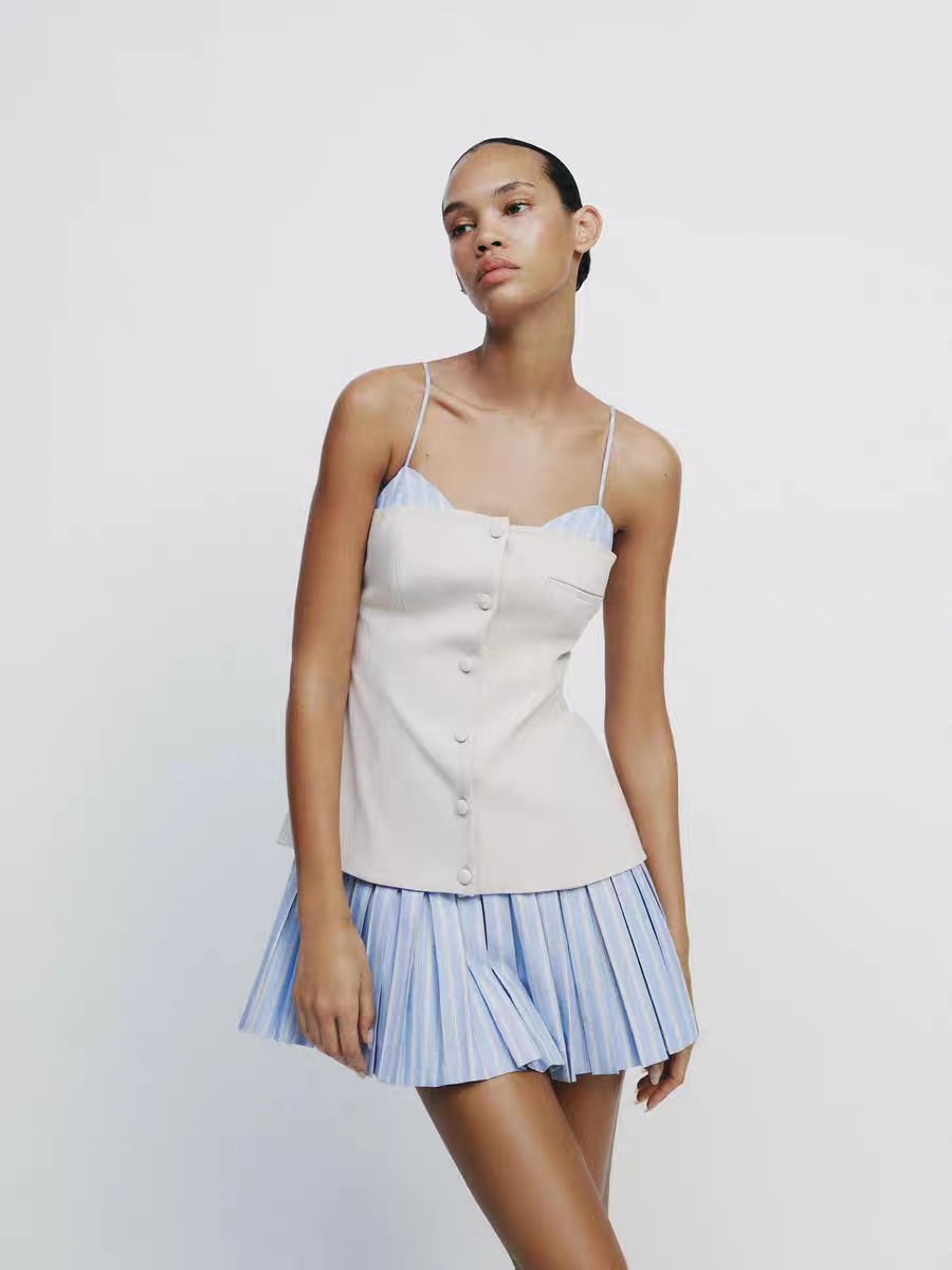 Marie Summer V Neck Dress