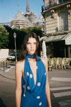 Alyssa Zara Summer Polka Dot Summer Vacation Party Dress