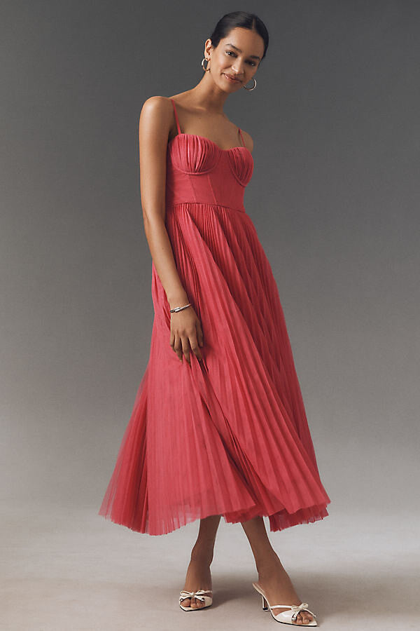 Sweetheart Neck Flowy Slip Maxi Dress