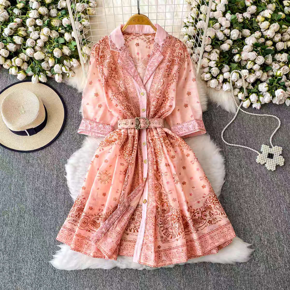 Ashley Summer Luxury Celebrity Mid Length Dress