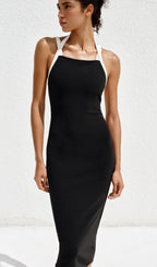 Khushi Kapoor Long Halter Neck Dress