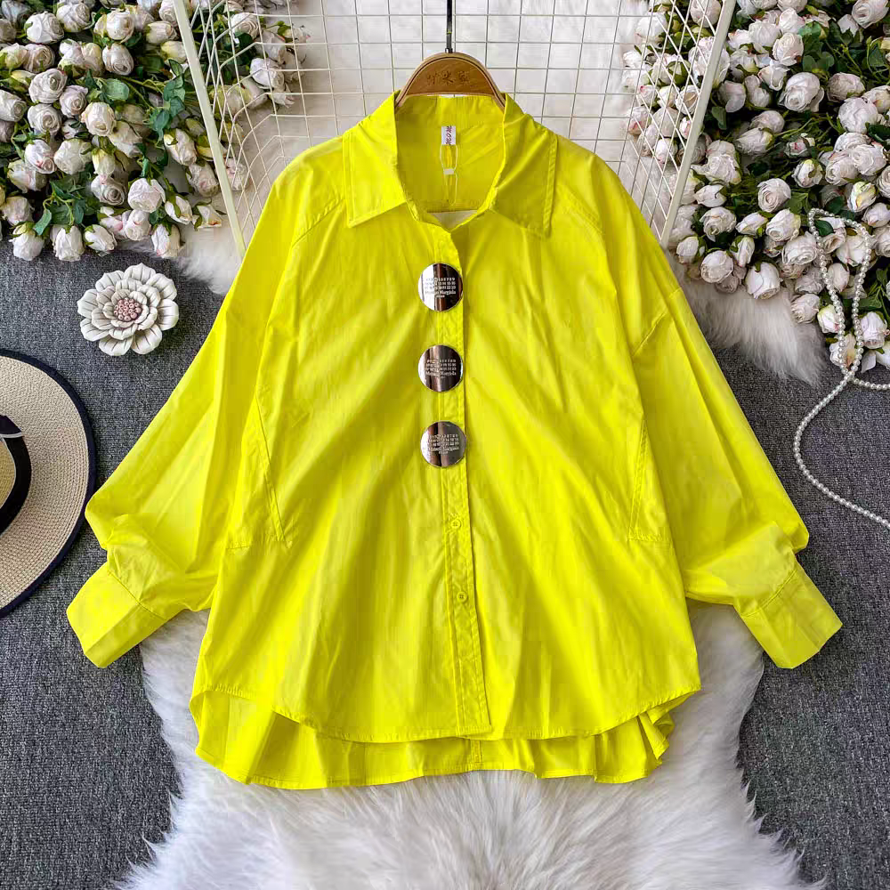 Jennifer Summer Stylish metal Button Shirt - 24th Spoke