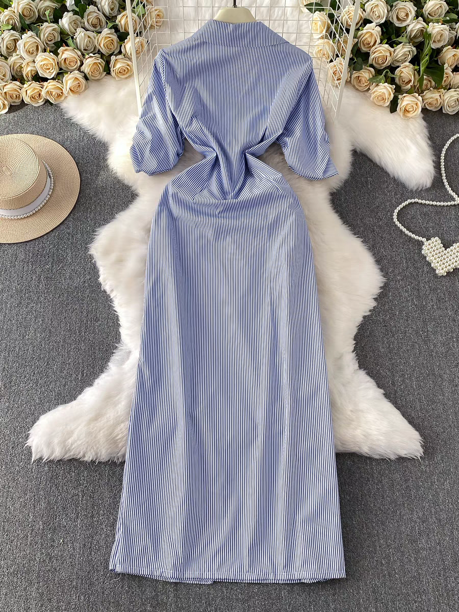 Victoria Summer Long Wrap Dress - 24th Spoke