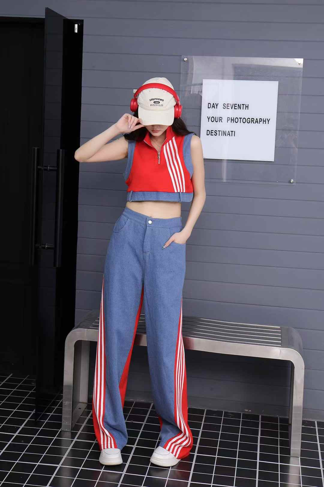 Milena Summer Two Piece Denim Set