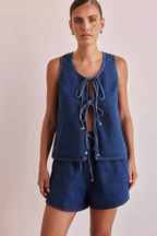 Marissa Summer Denim Two Piece Set