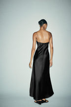 Claire Zara Satin Summer Long Dress