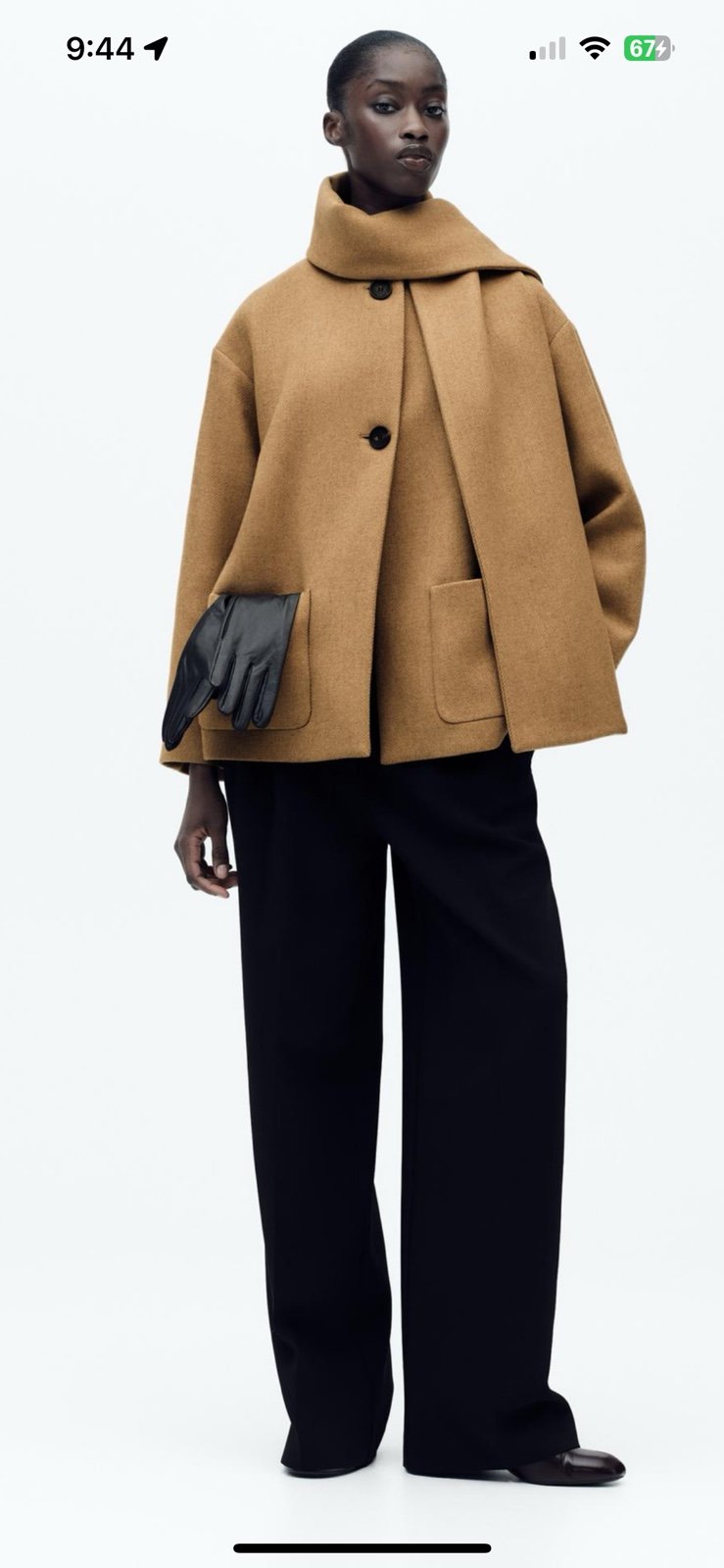 Emma Winter Jacket With Scarf