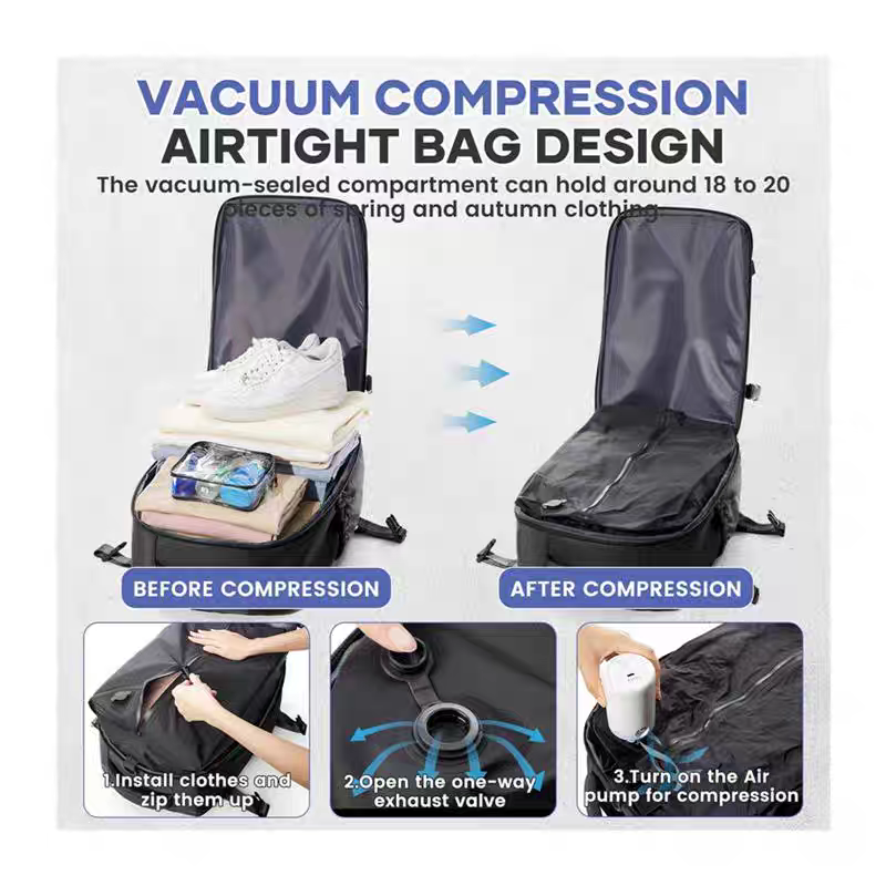 Travel Vacuum Bag Pack With Pump